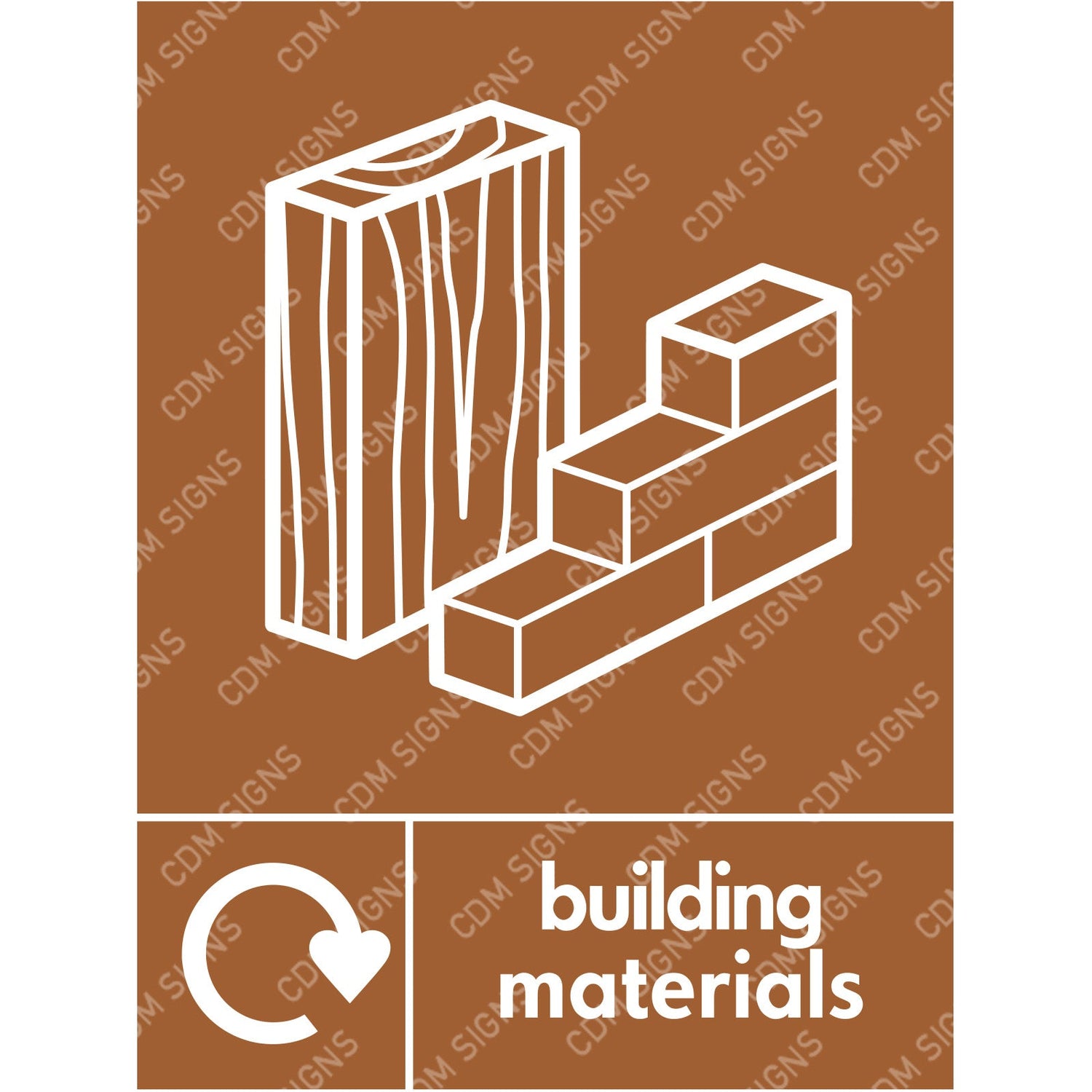building materials sign