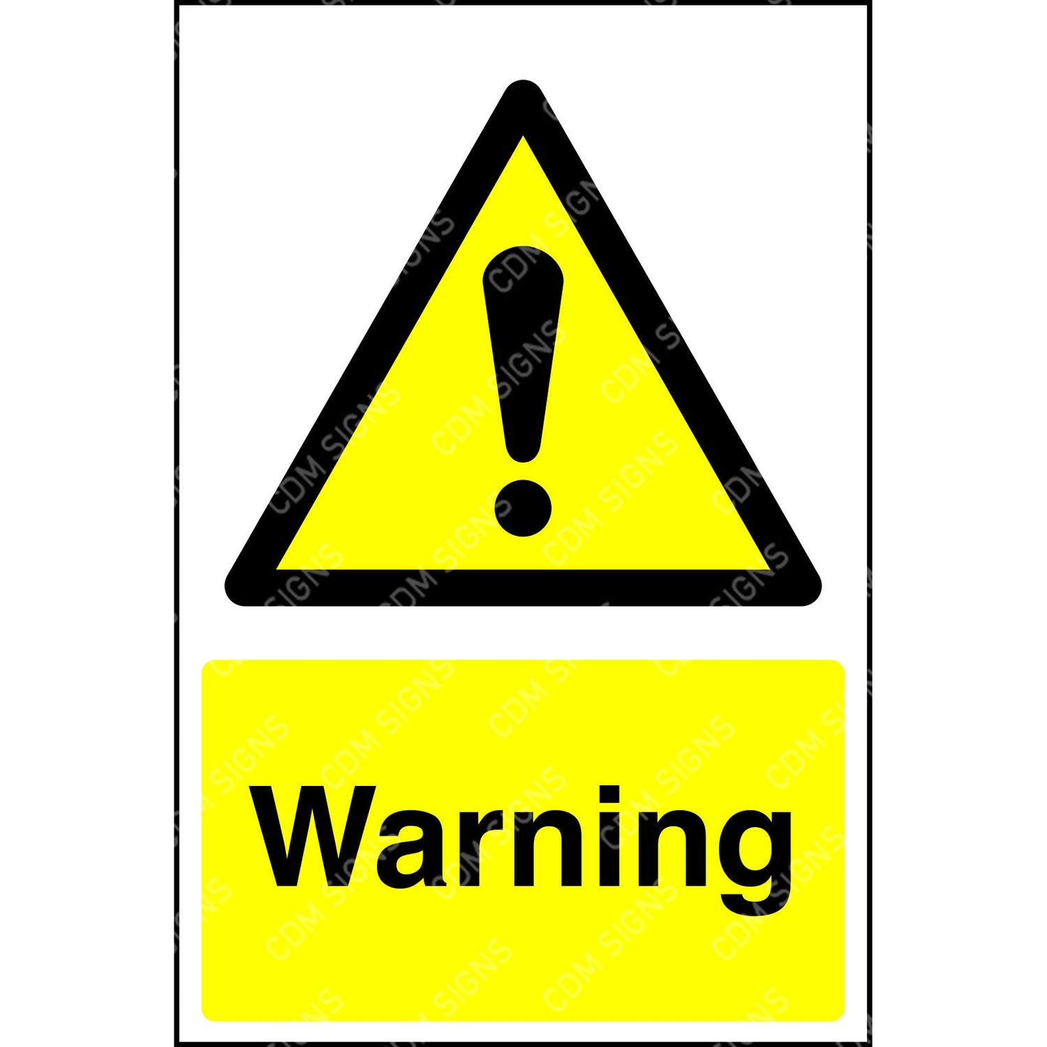 yellow warning sign