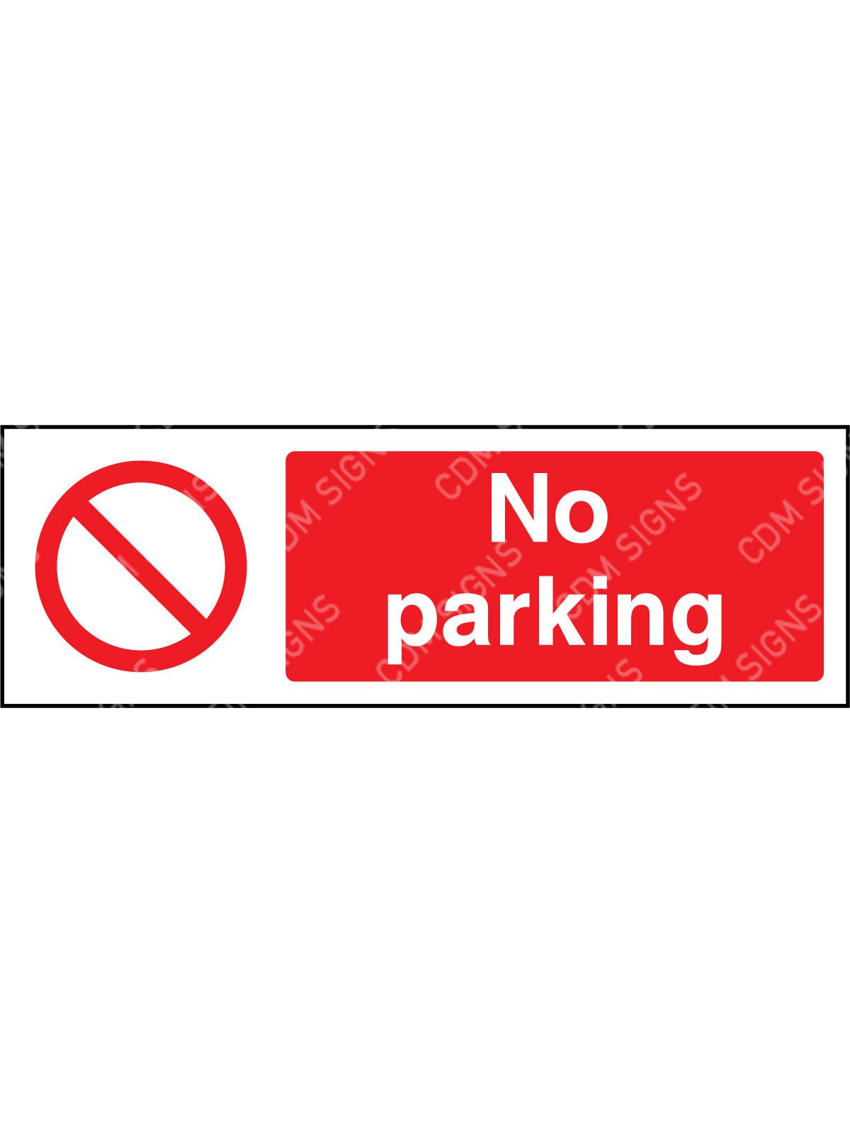 No Parking sign