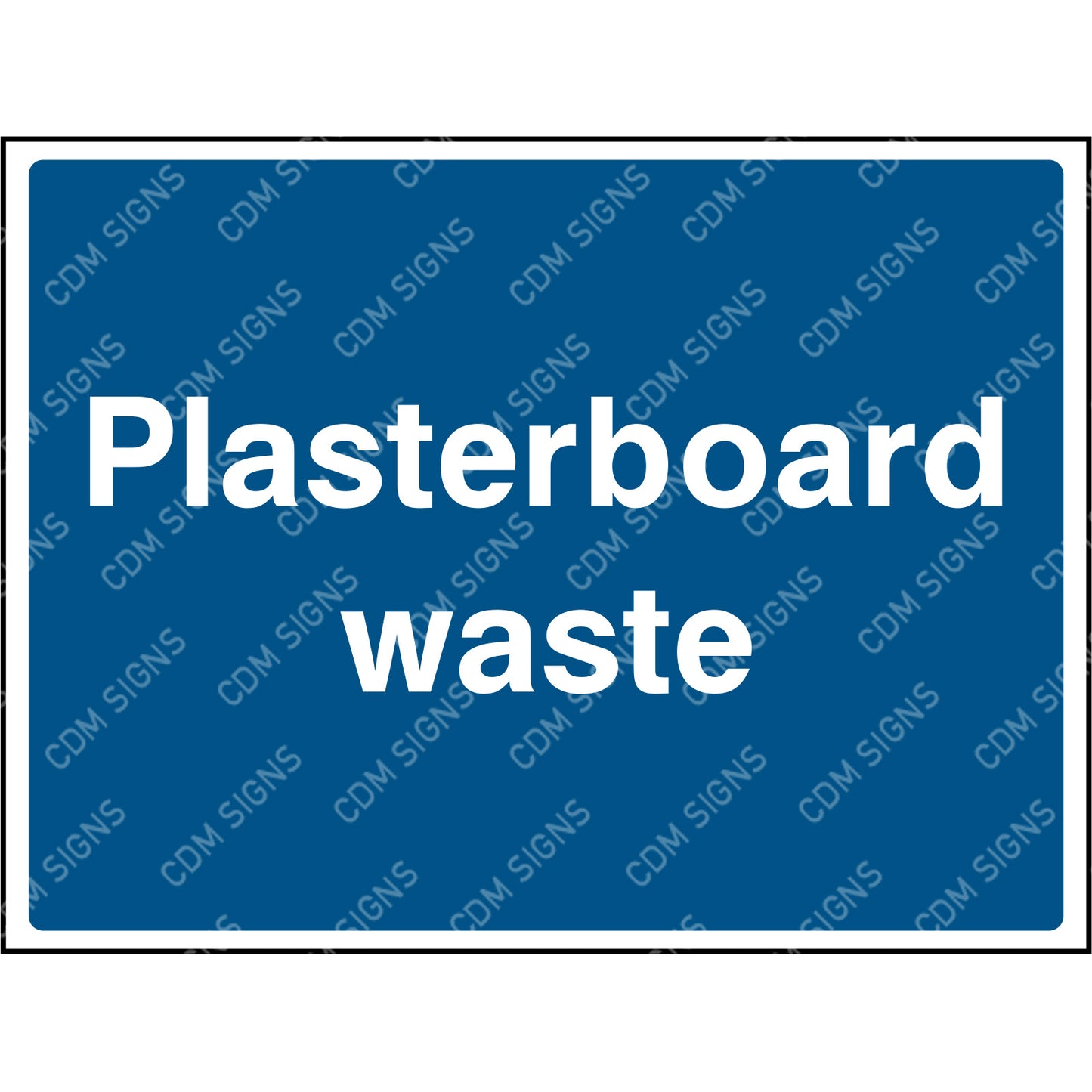 Plasterboard waste