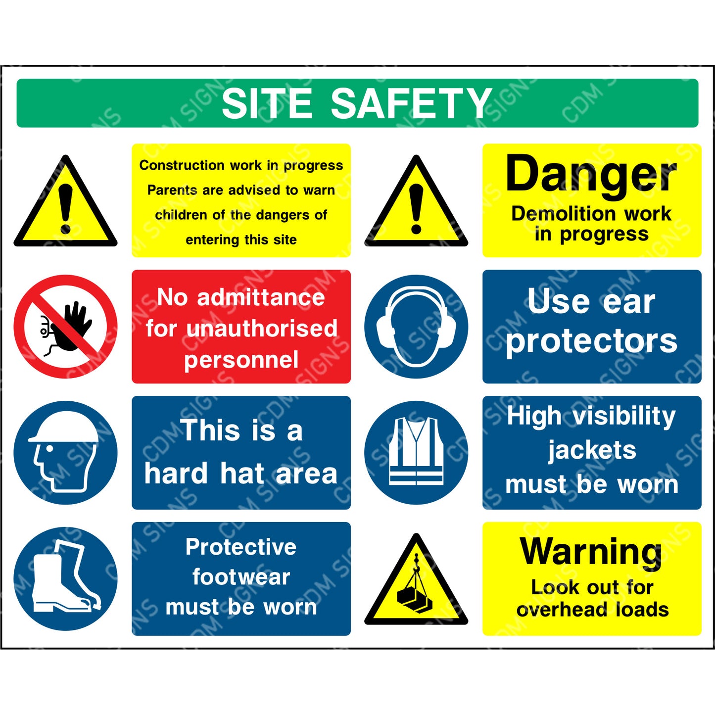 Site safety - Multi message sign 6