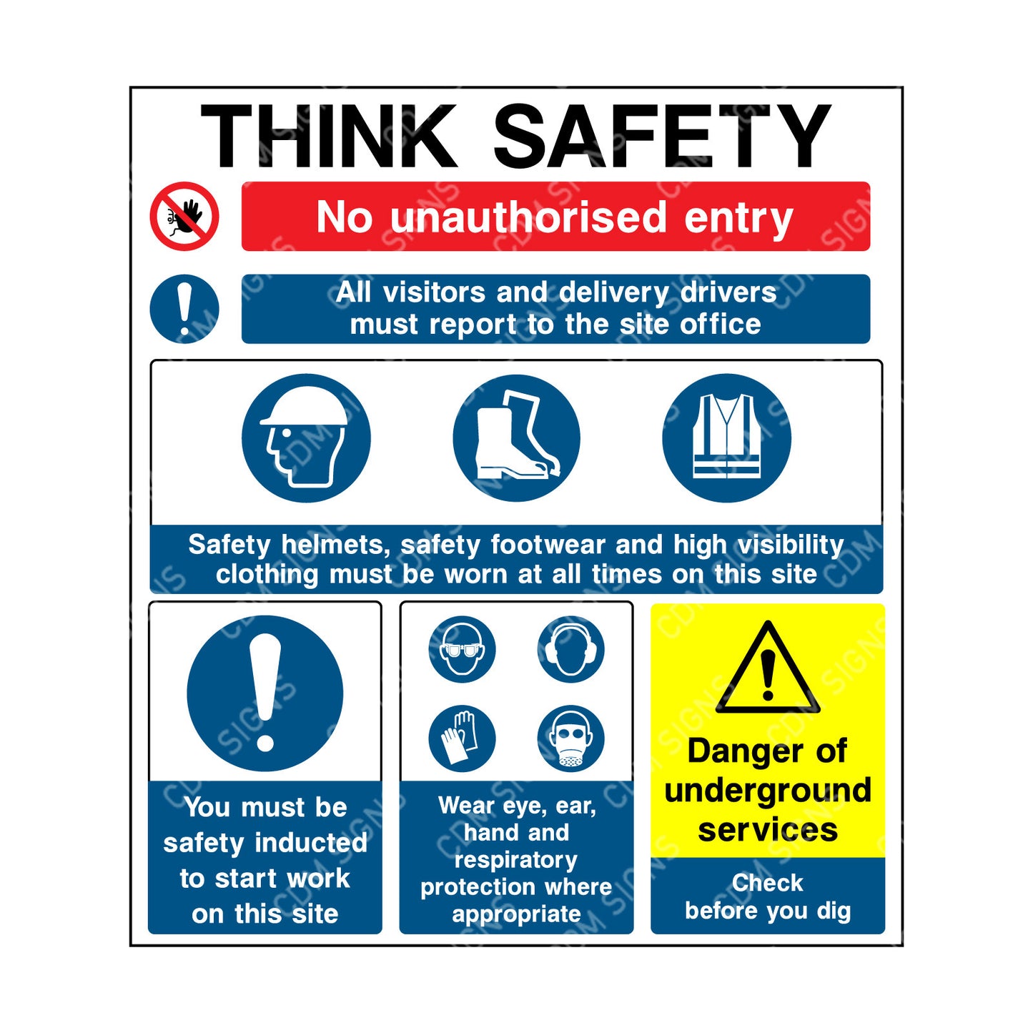 Site safety - Multi message sign 10