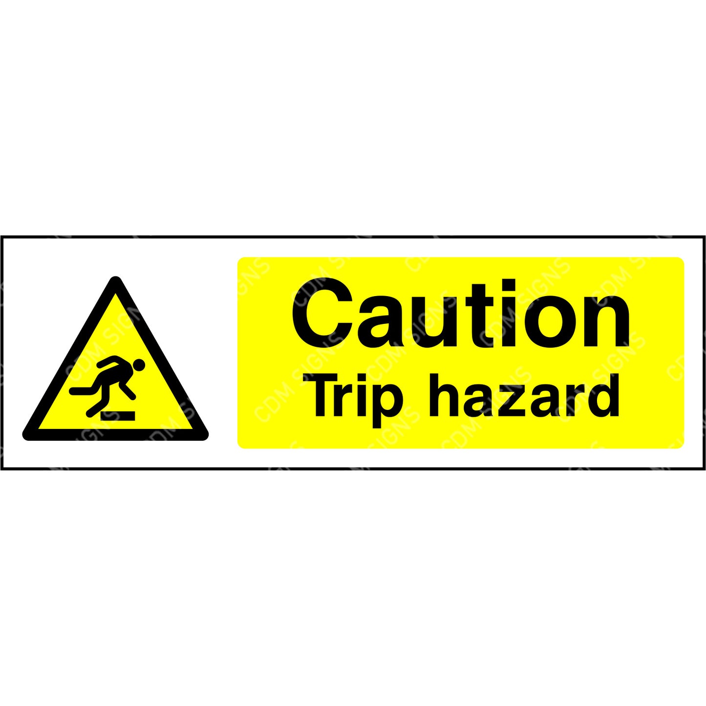 Caution trip hazard sign