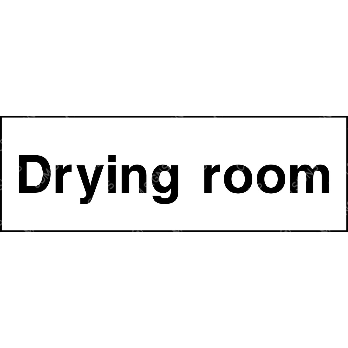 Drying room sign