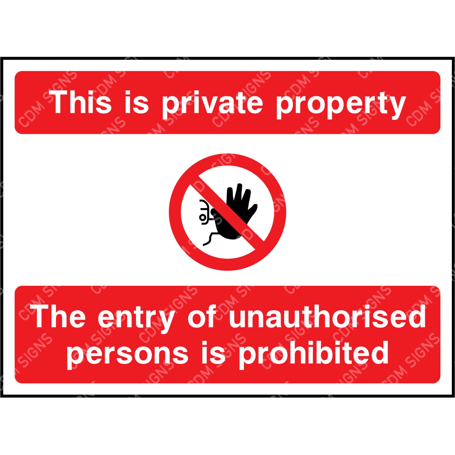 This is private property sign