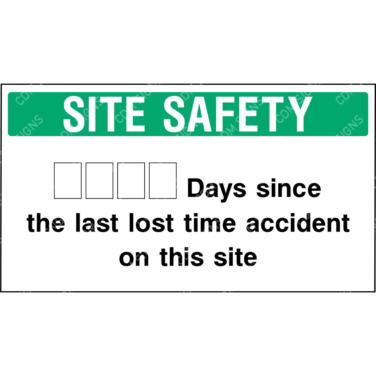 Site safety days since the last lost time accident