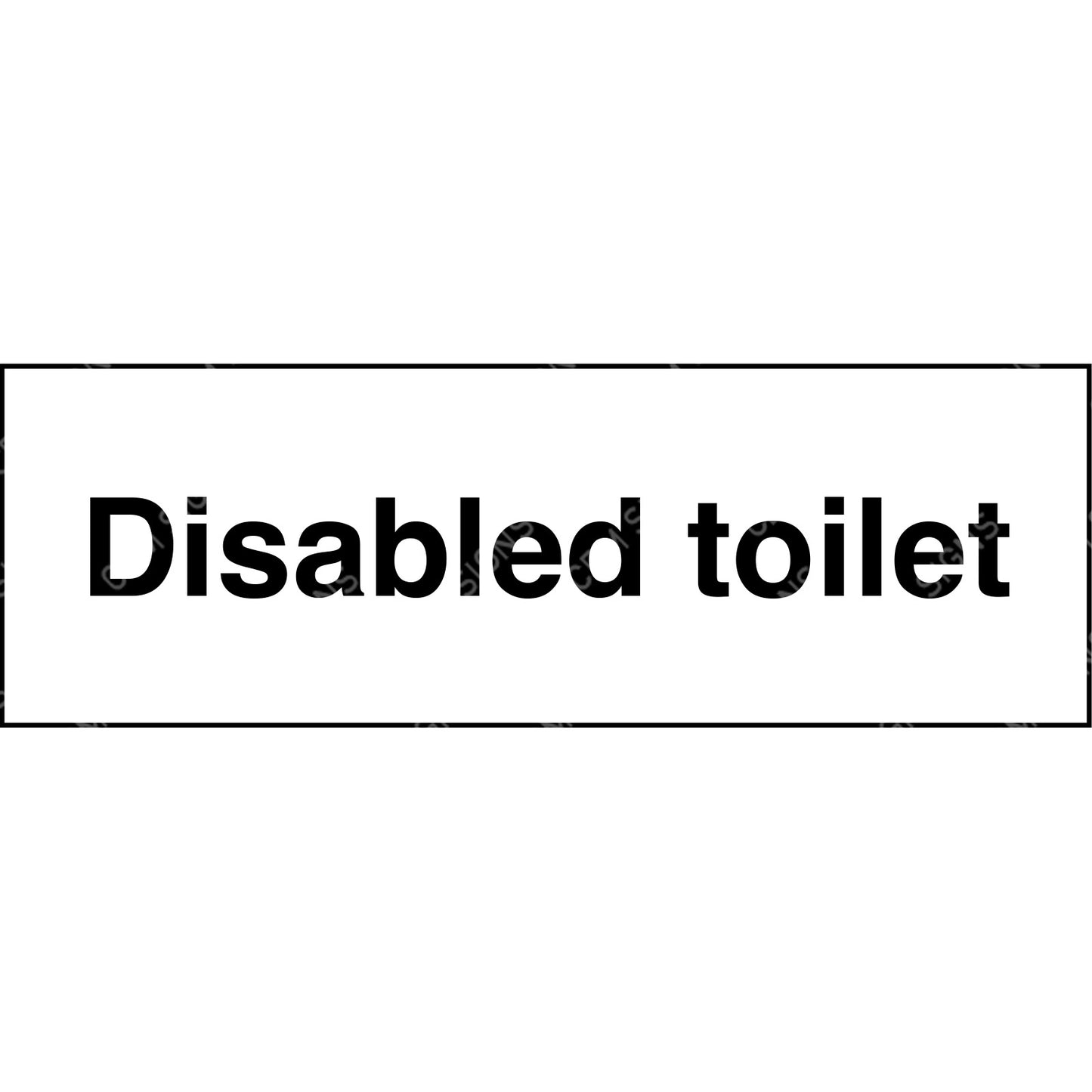 disable toilet sign