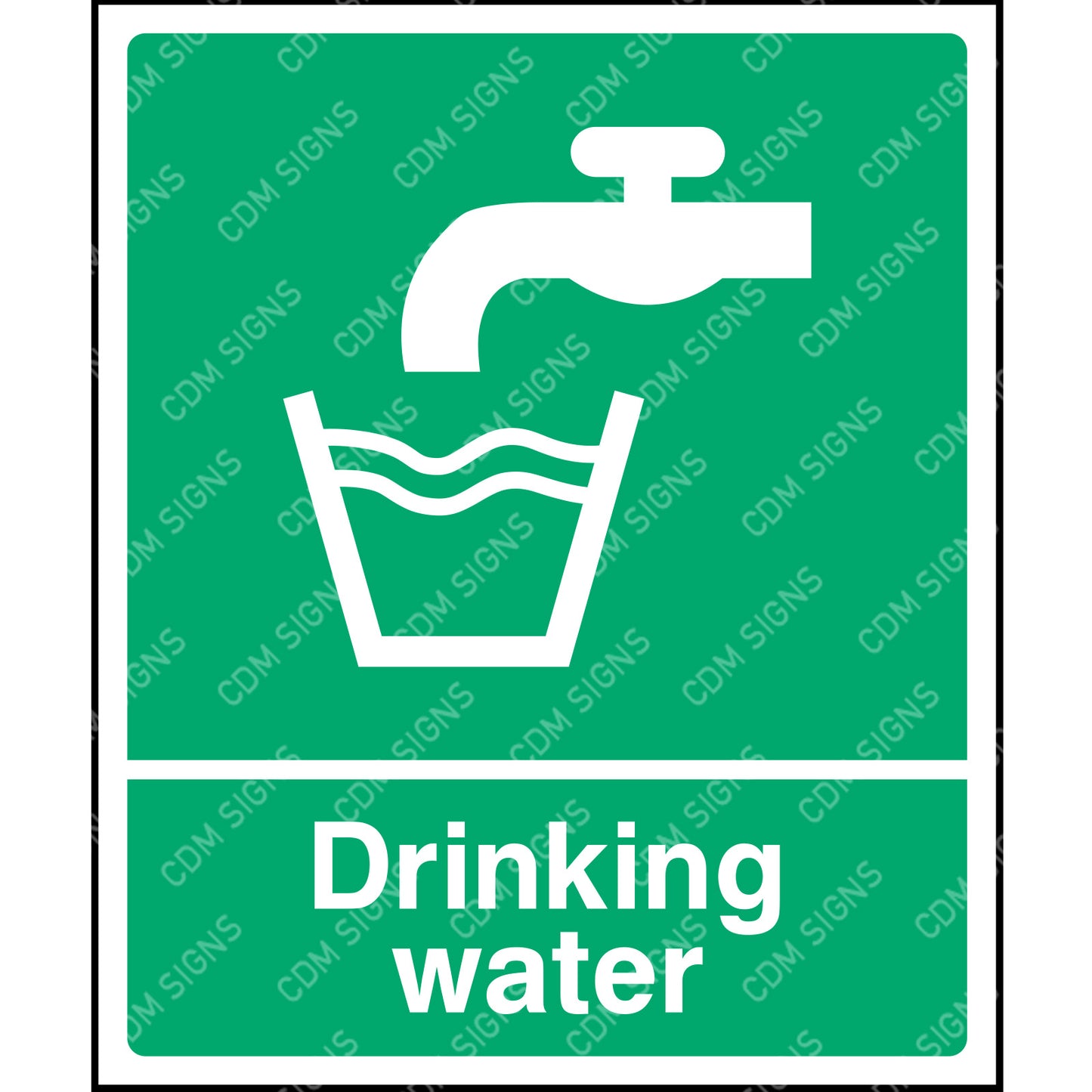 drinking water sign