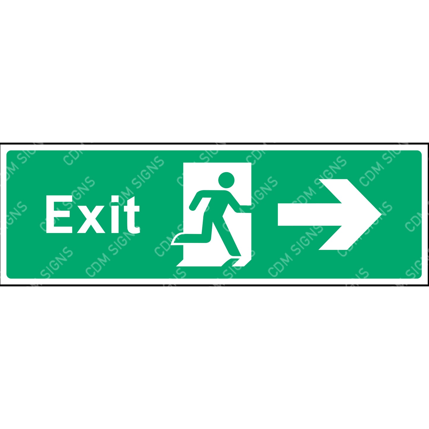 Emergency exit right sign