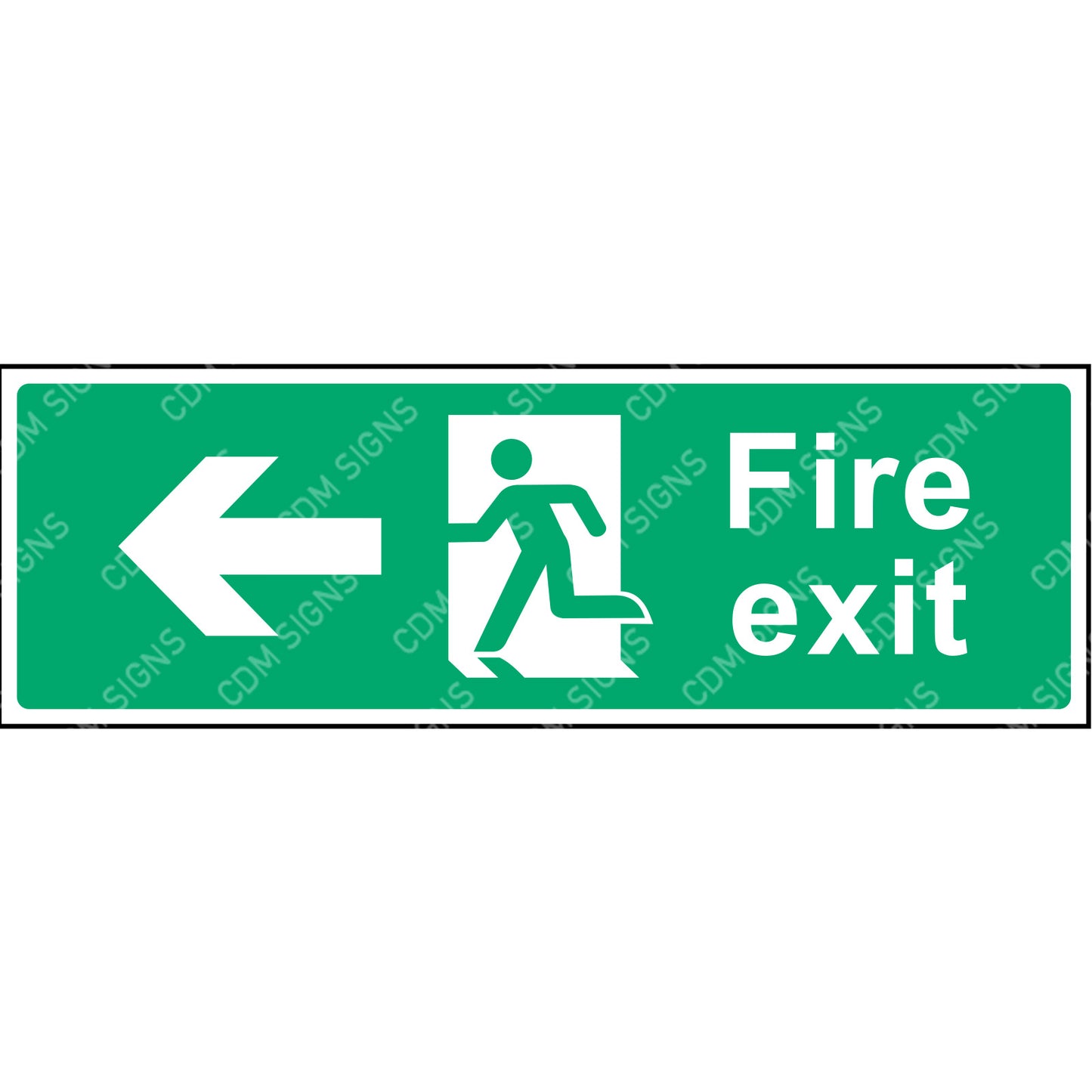 Emergency Fire exit left sign