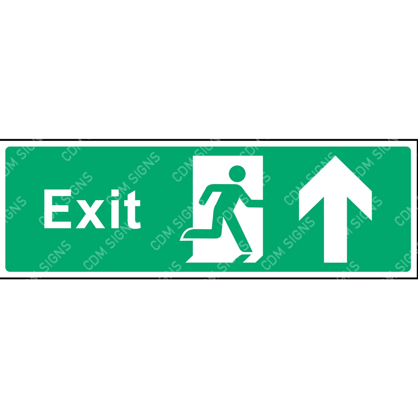 Emergency exit up sign