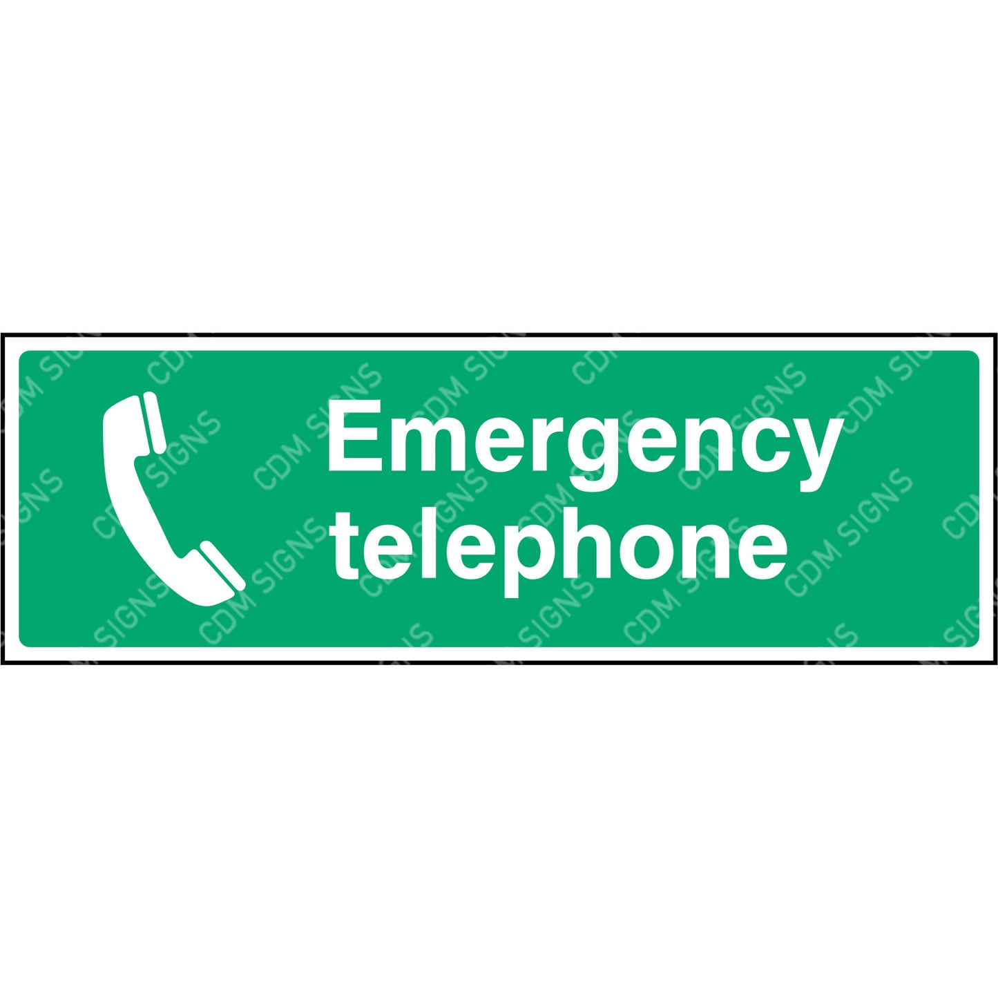 Emergency telephone sign