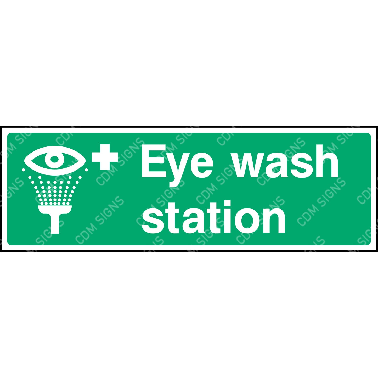 Eye wash station sign