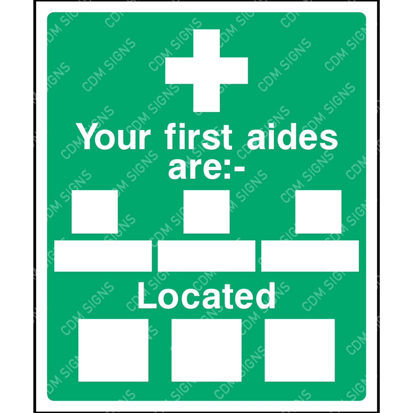 Your first aiders are sign