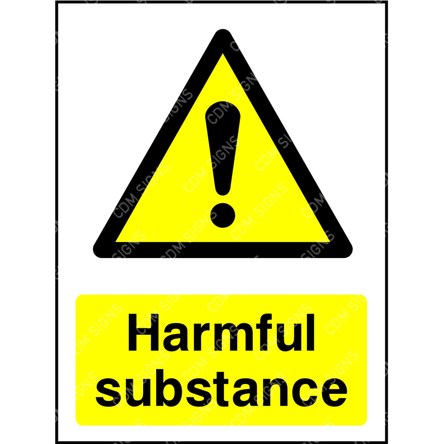 harmful substance sign