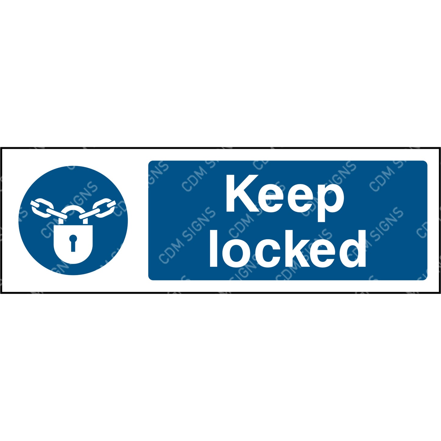 Keep locked site sign