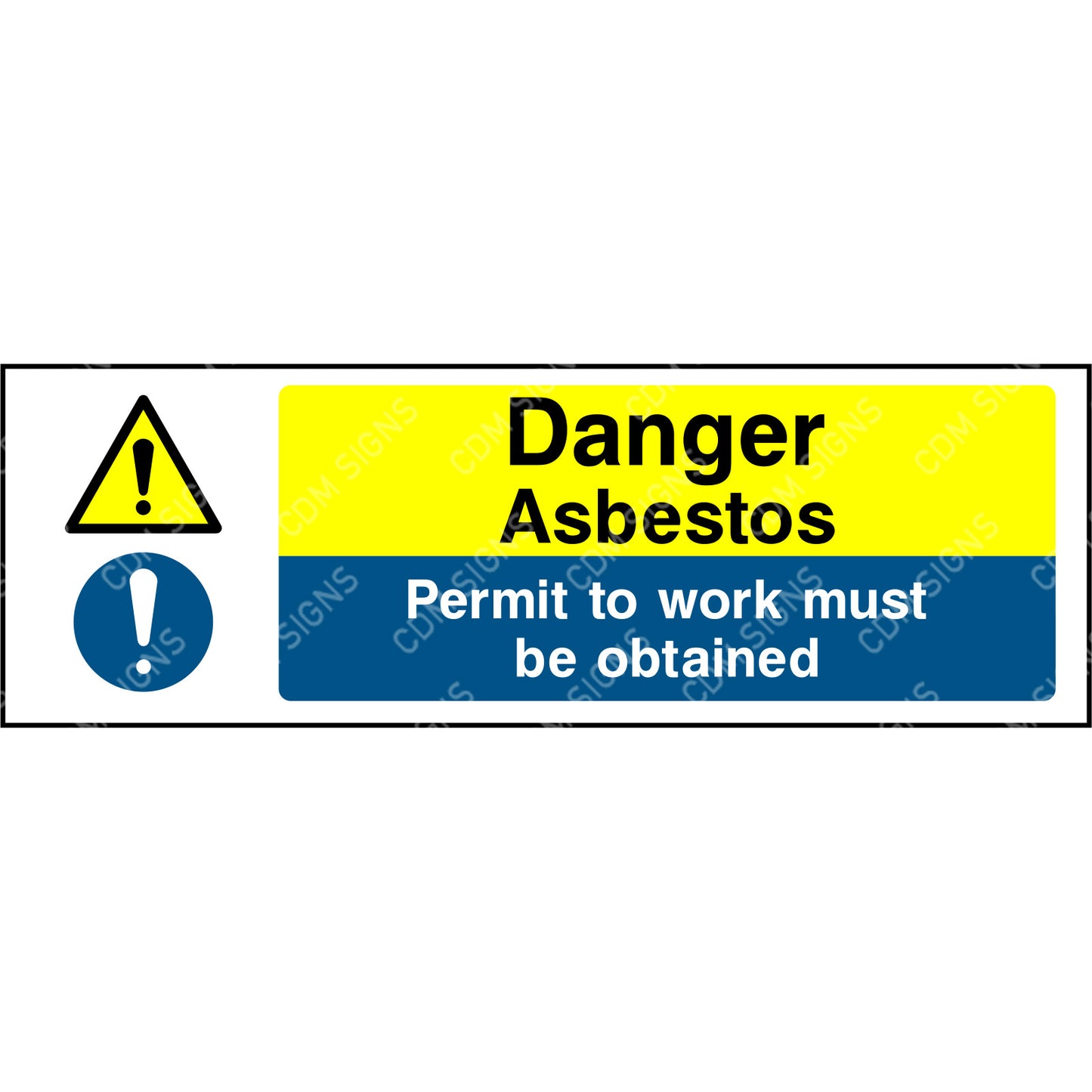 danger asbestos sign