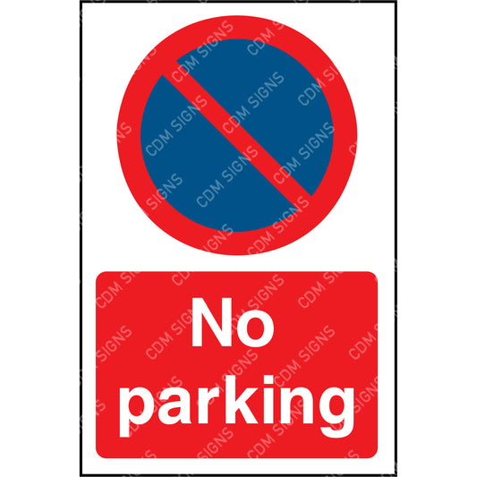 No PArking sign