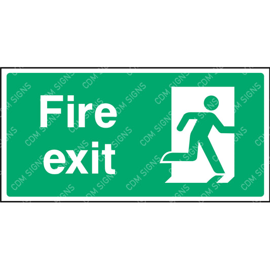 Order fire exit sign