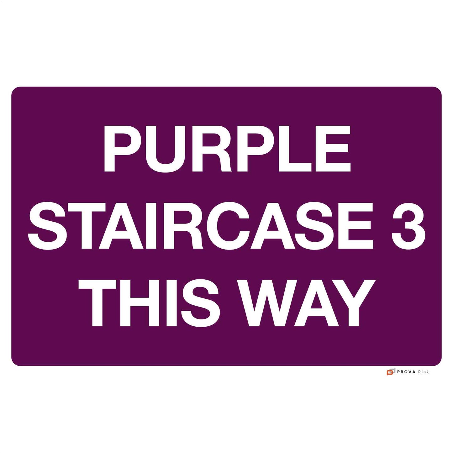 Foamex Martyn's Law Staircase Signs