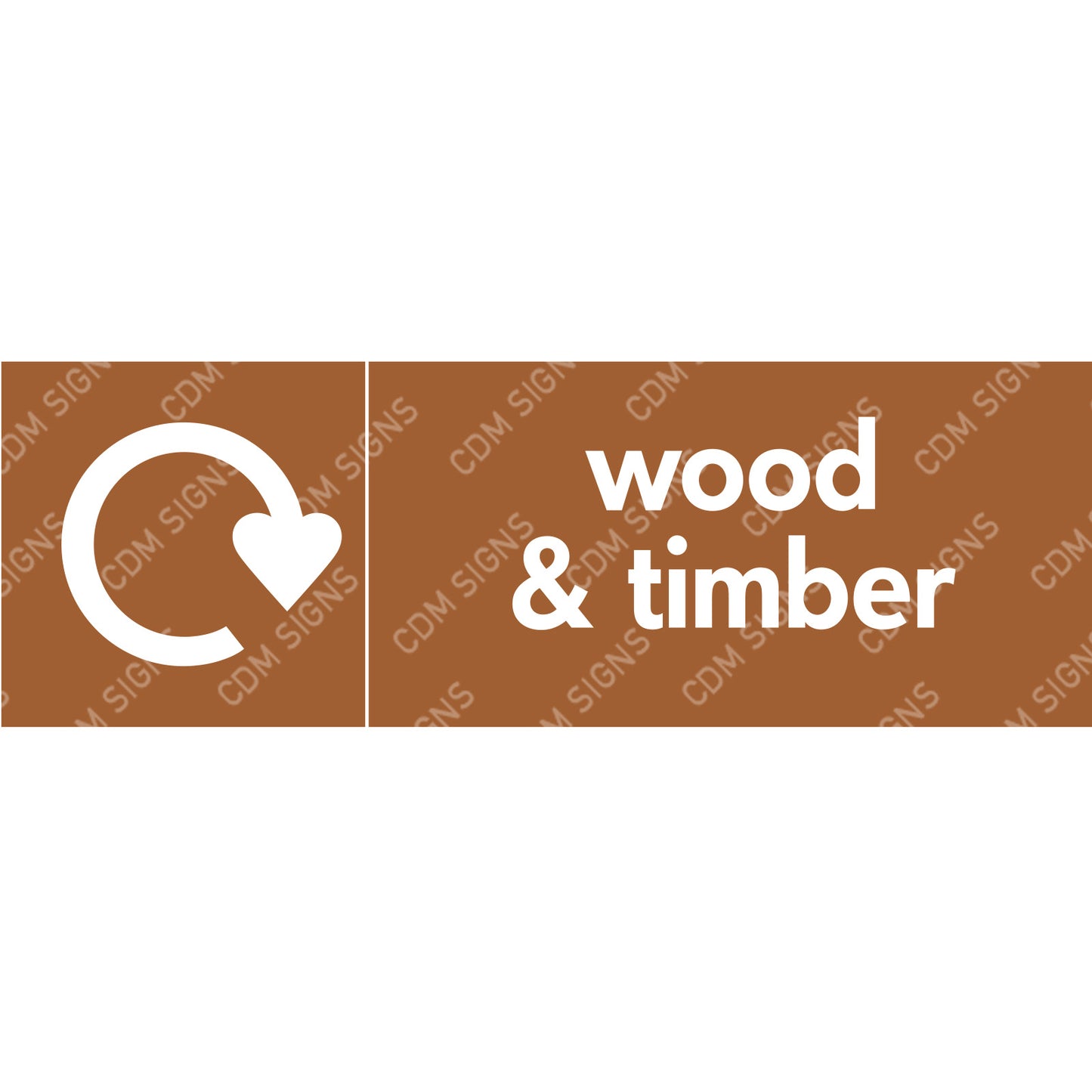 Wood and timber site sign