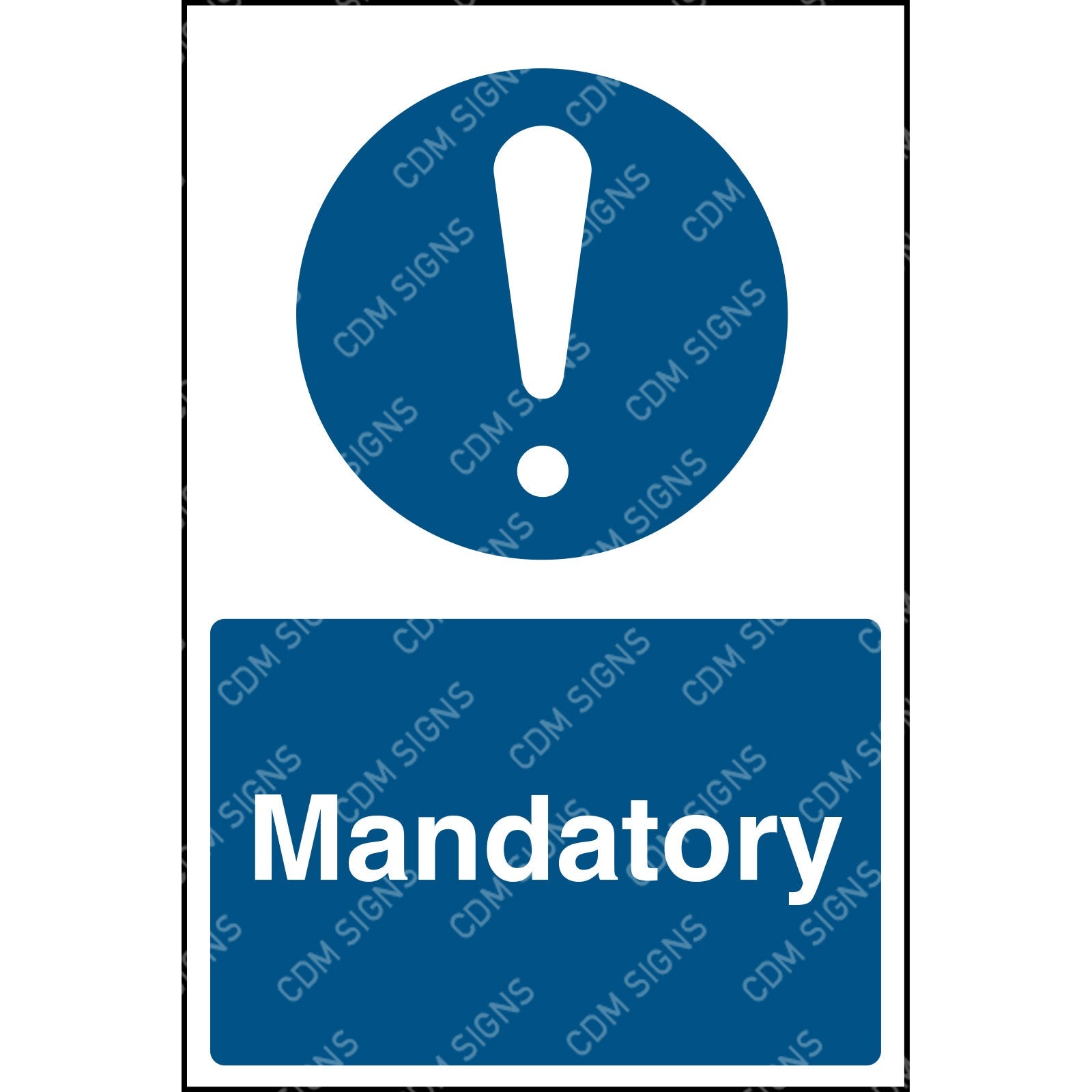 Blue Mandatory Safety Signs | Custom Safety Signs UK – Cdmsigns