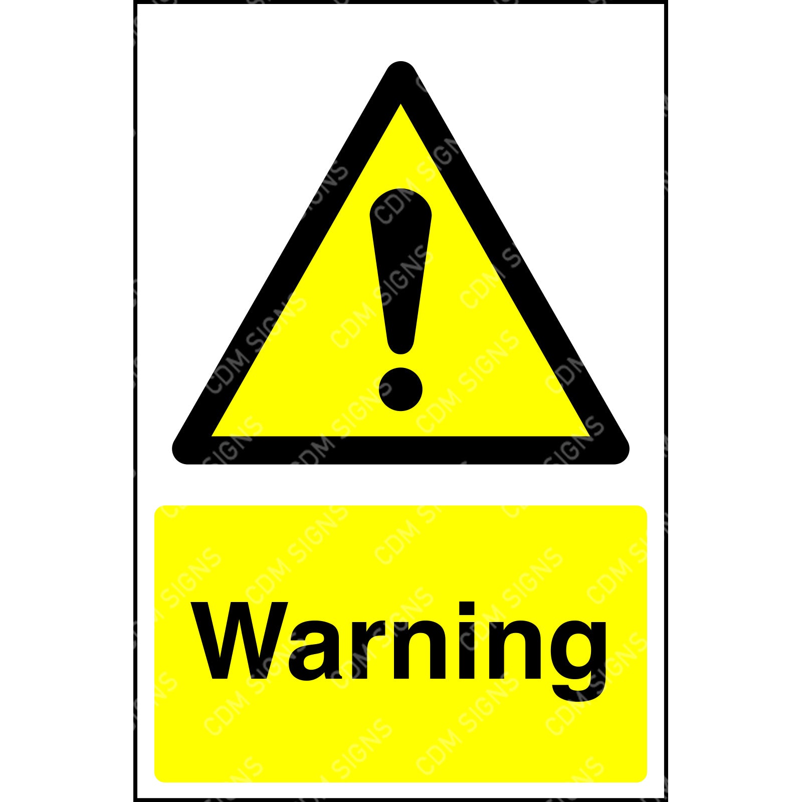 Example Warning Sign Yellow Yellow Warning Signs | Hazard Sign Printer Yorkshire