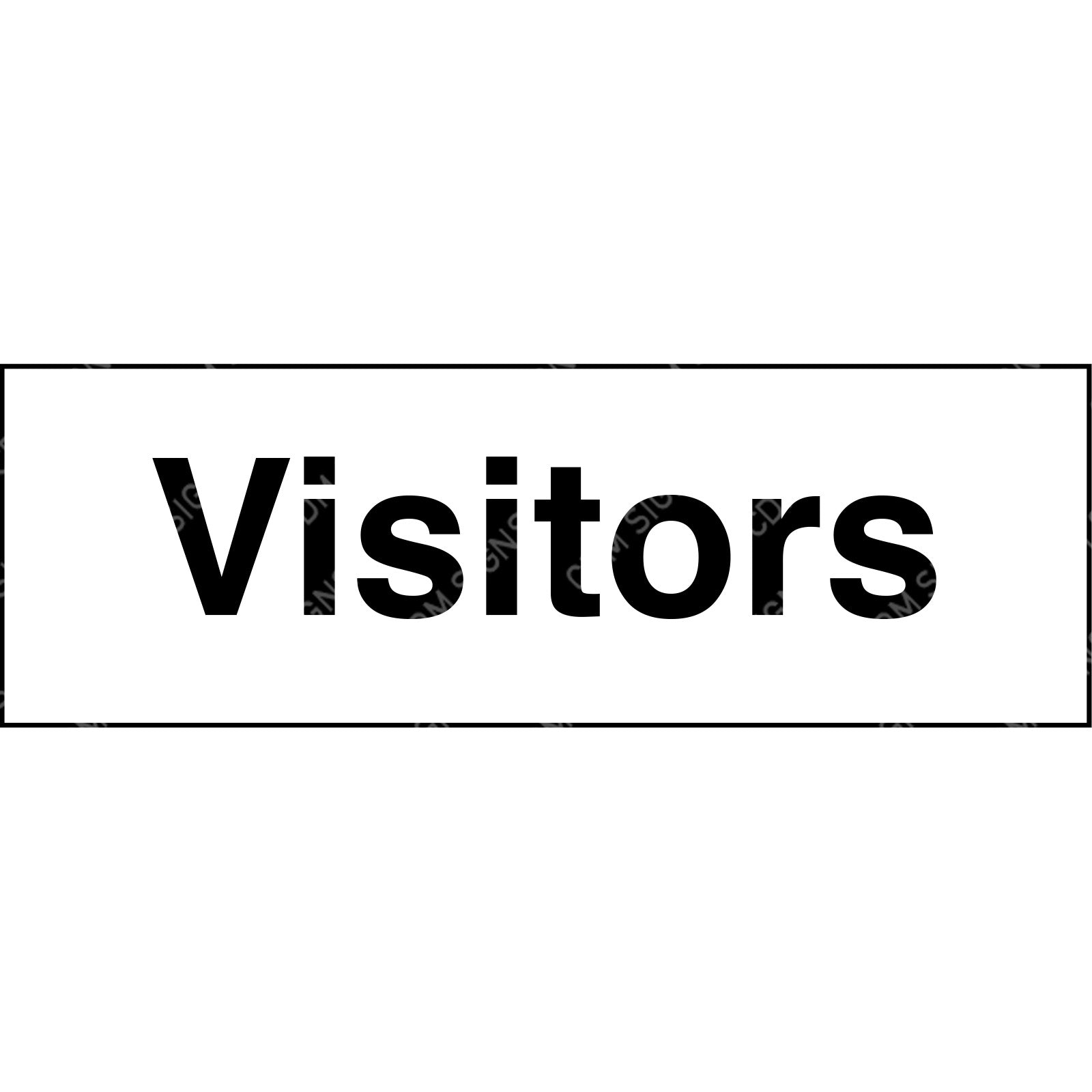 Visitors site sign - Printed site signage