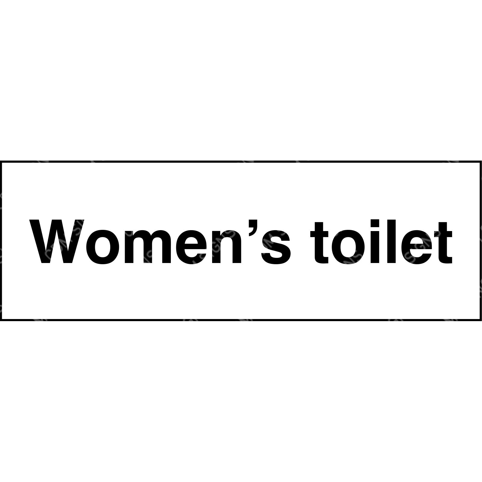 women's toilet sign