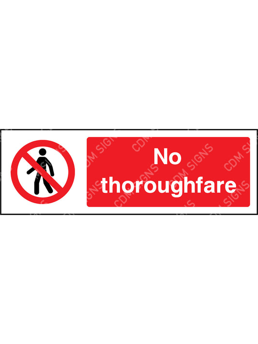 No throughfare sign