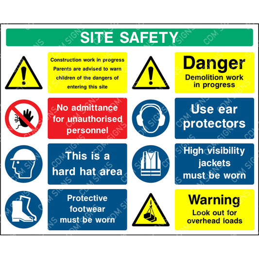 Site safety - Multi message sign 6
