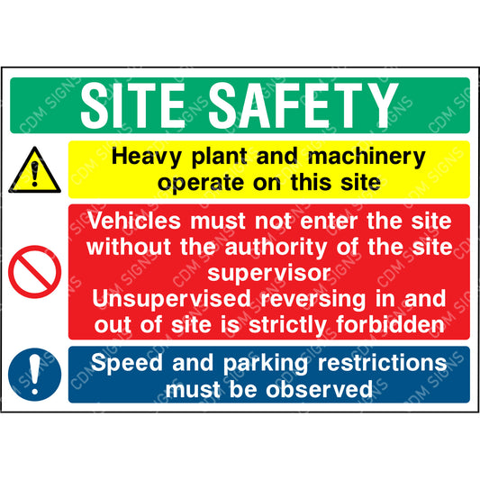 Site safety - Multi message sign 4