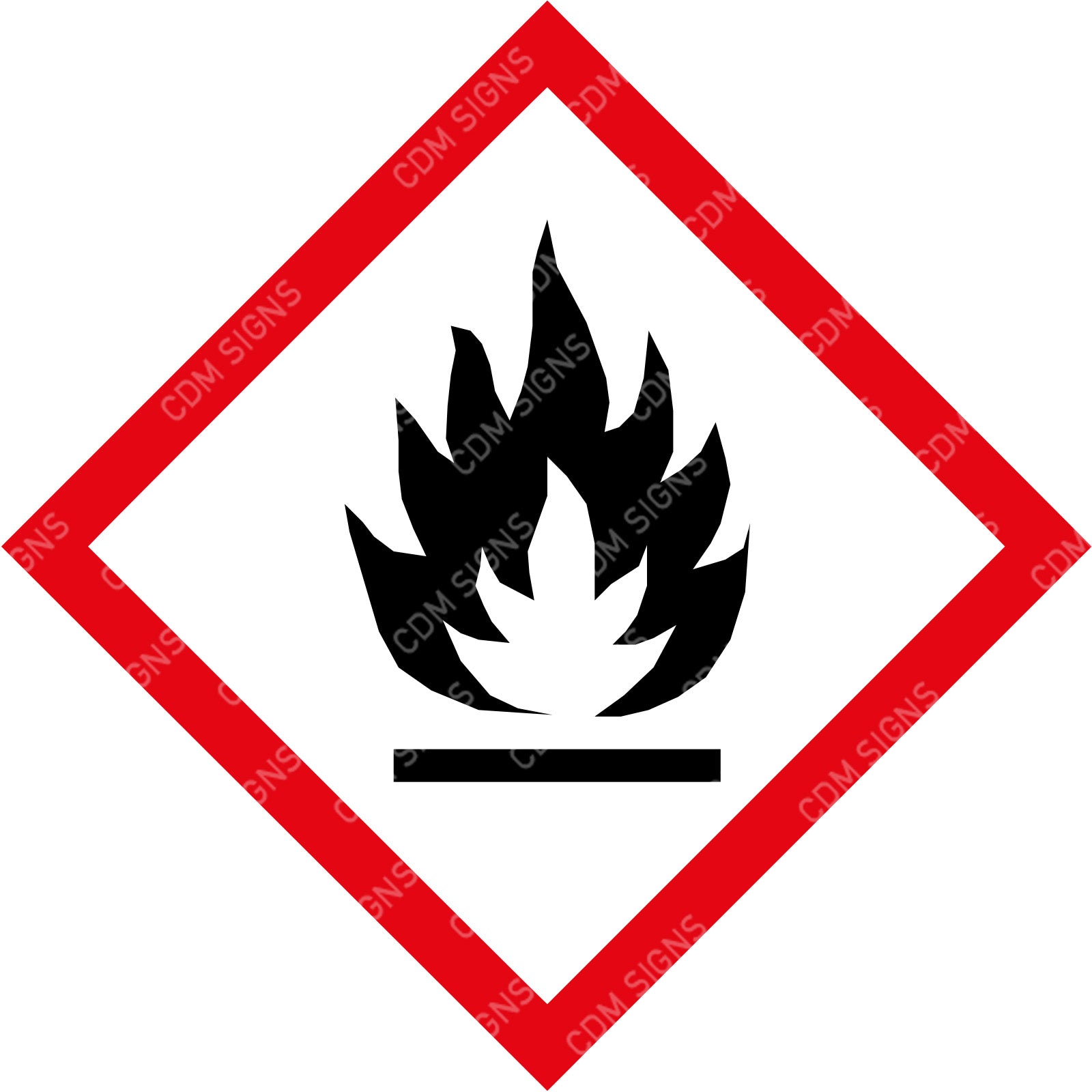fire hazard sign