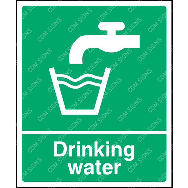 Drinking water sign