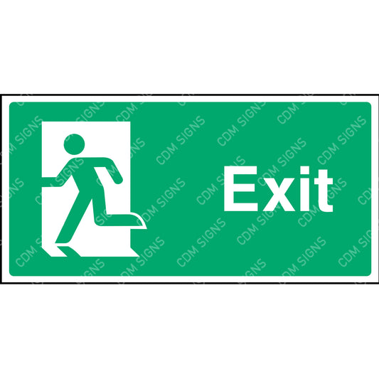 Emergency exit sign