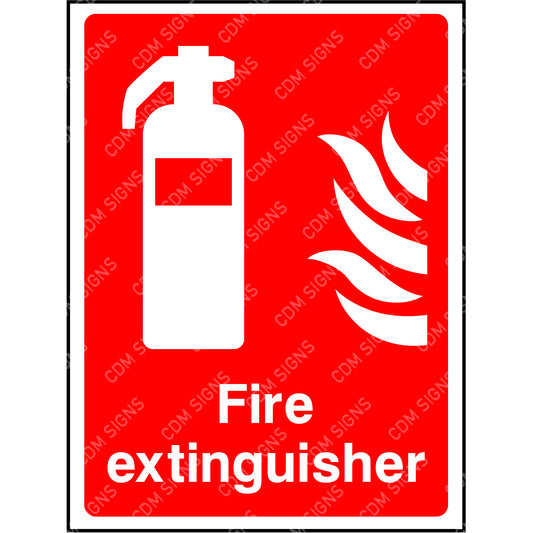 Fire extinguisher sign