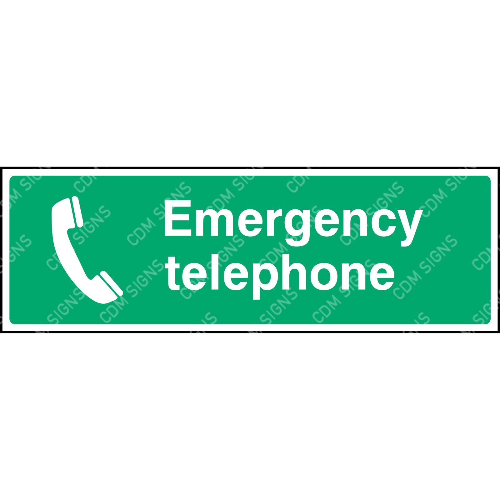 Emergency telephone sign