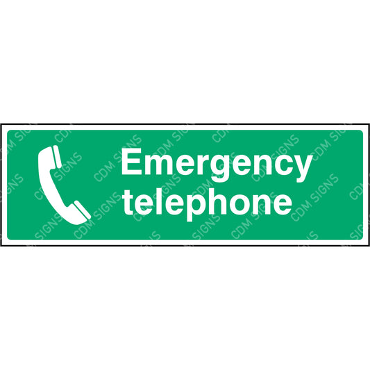 Emergency telephone sign