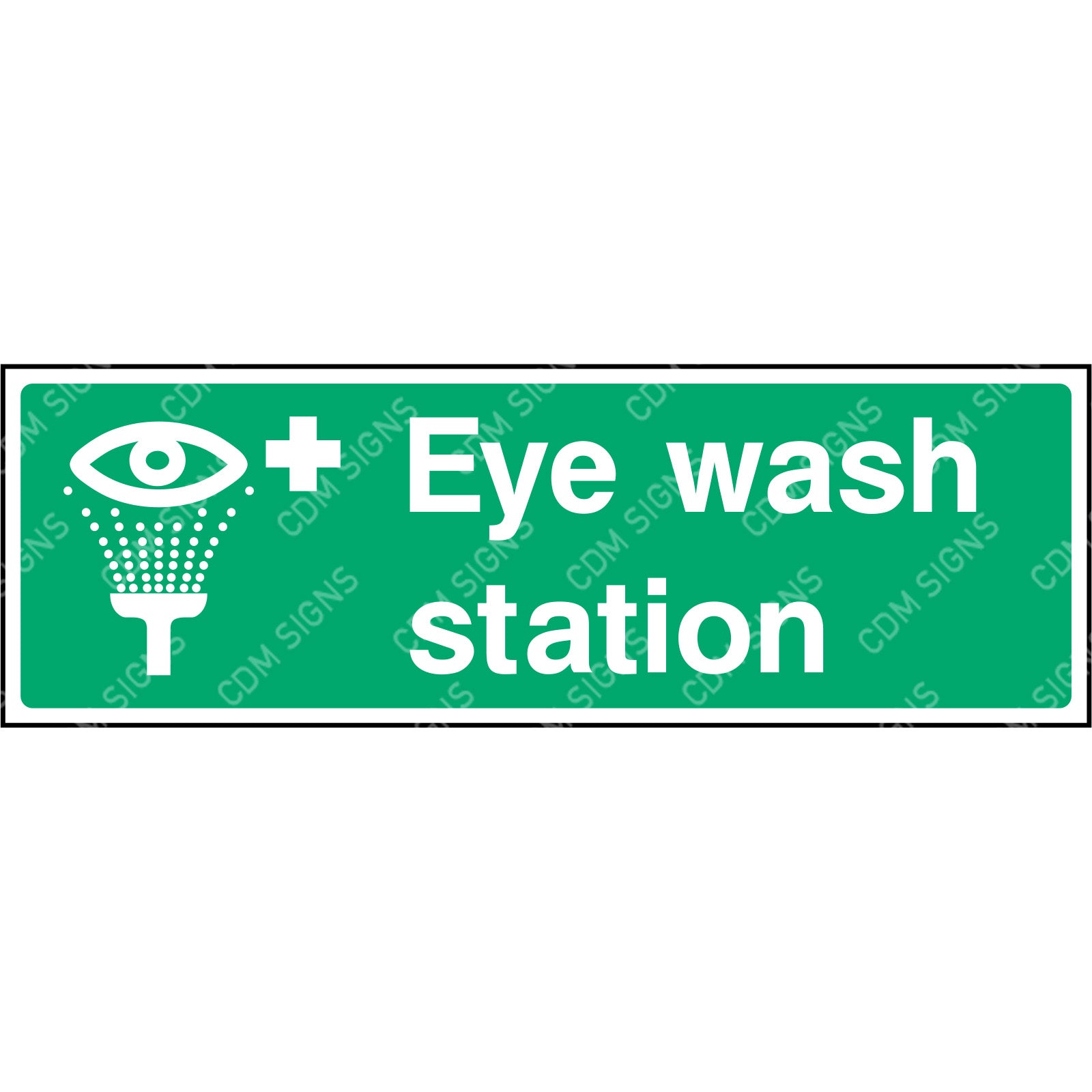 Eye wash station sign 