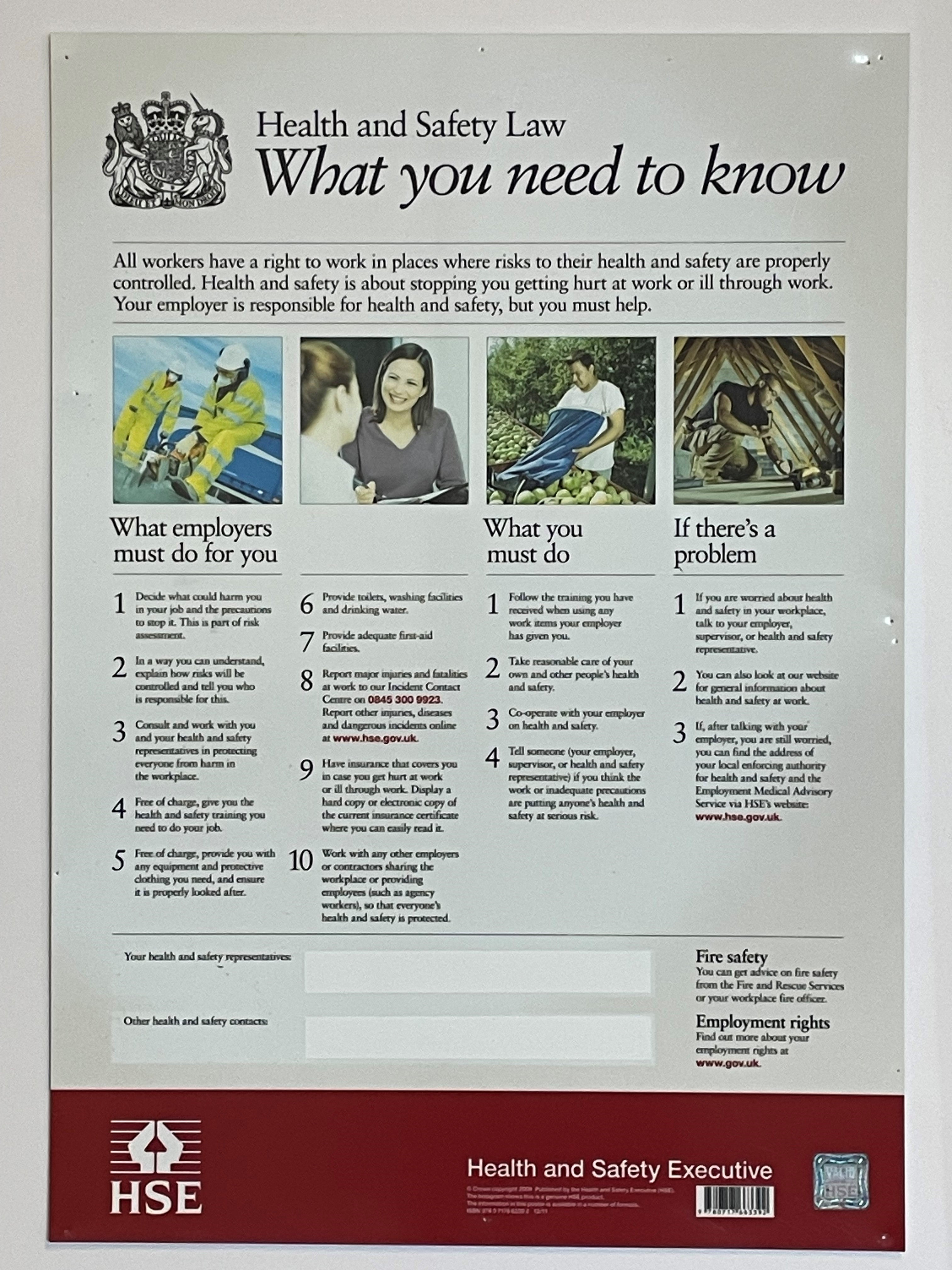 Hse Health And Safety Law Poster A2 Pvc Design Talk Hse Health And Safety Law Poster A2 Pvc Design Talk