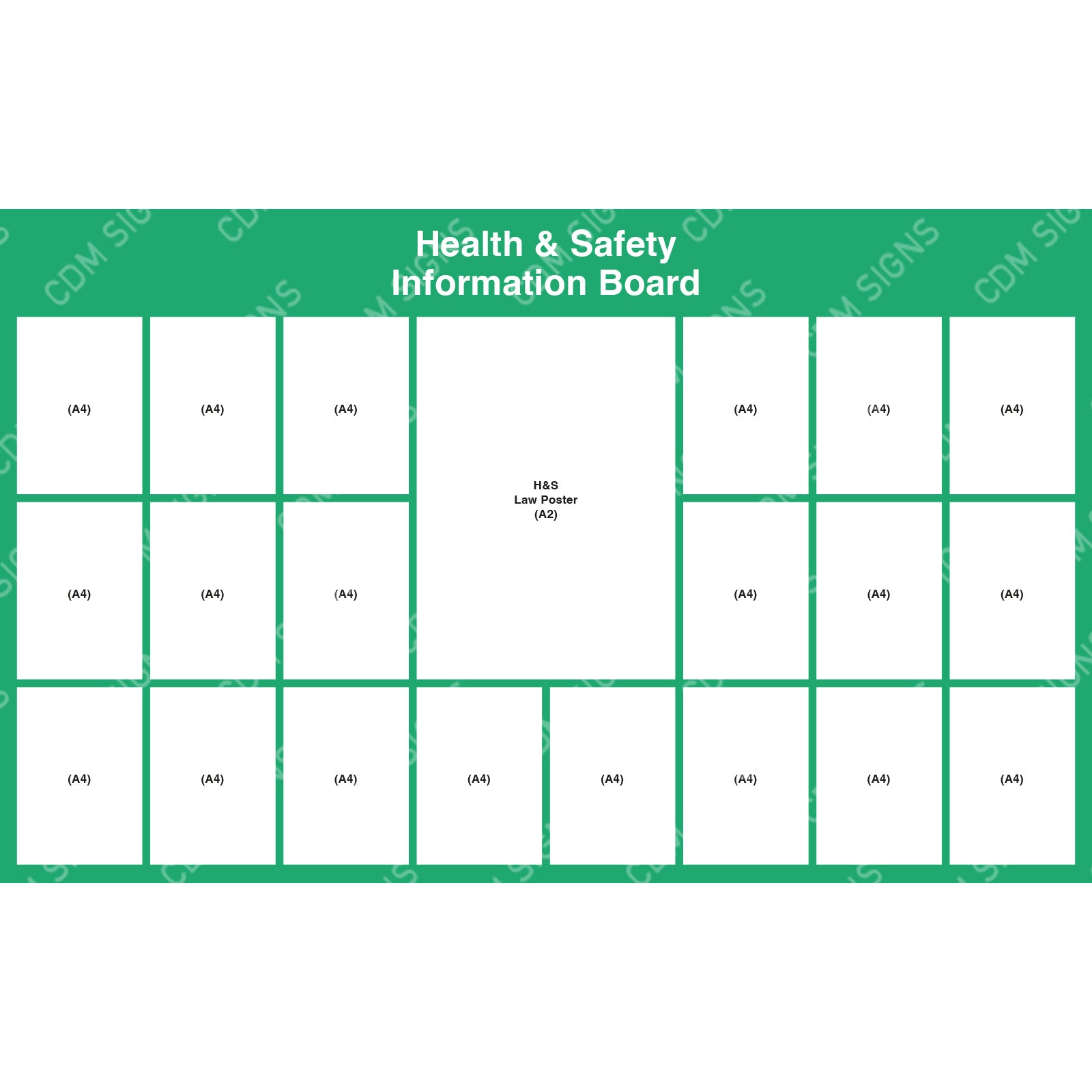 health and safety information board