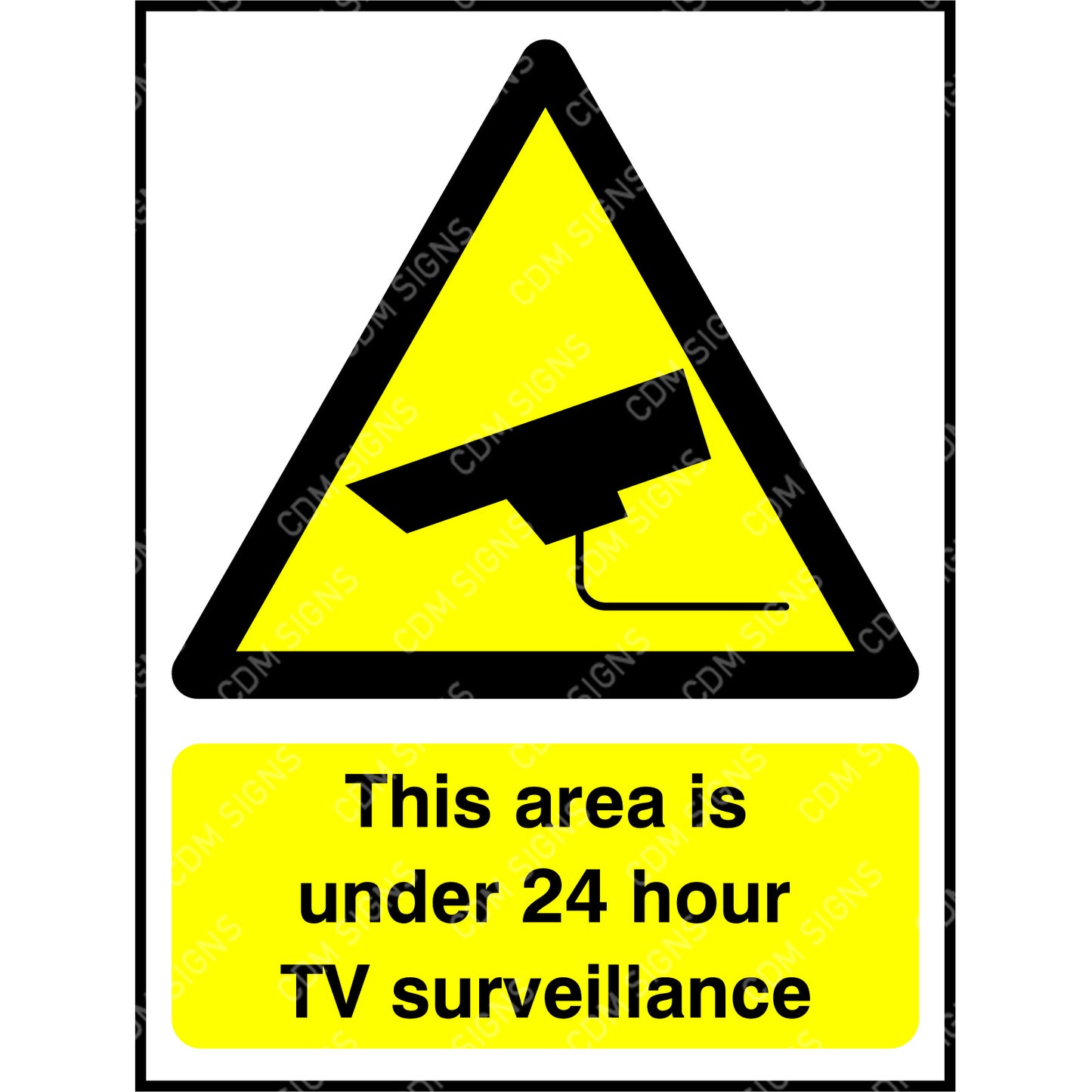 This area is under 24 hour TV surveillance site sign