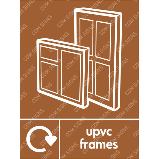 UPVC Frames recycling sign